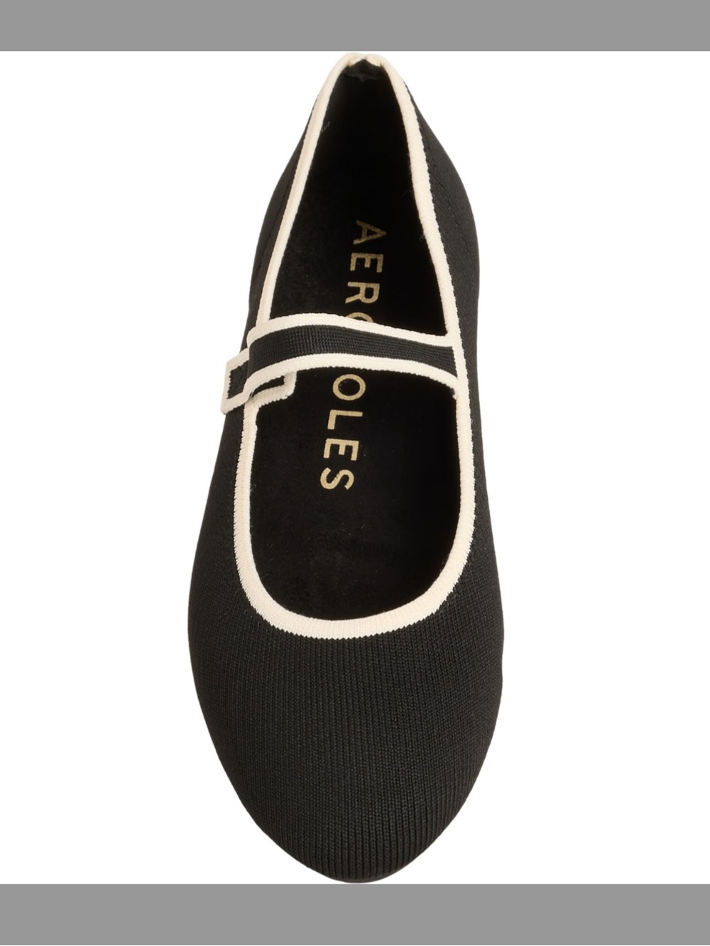 AEROSOLES Black Mary Jane with Cream Trim - Almost NEW